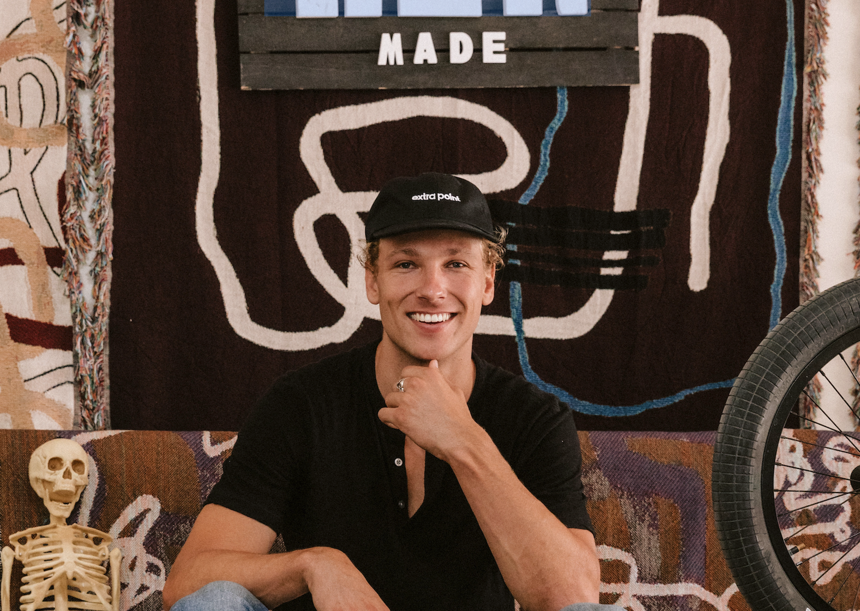 Extra Point Custom Socks, Made is USA custom socks designed by Par Ker Made founder Parker Heath.