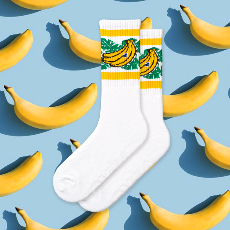 Super cute banana socks by Extra Point