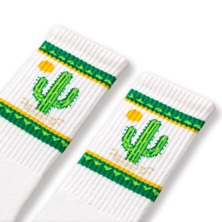 Extra Point Cactus Socks. We can make your custom socks. Made is USA.