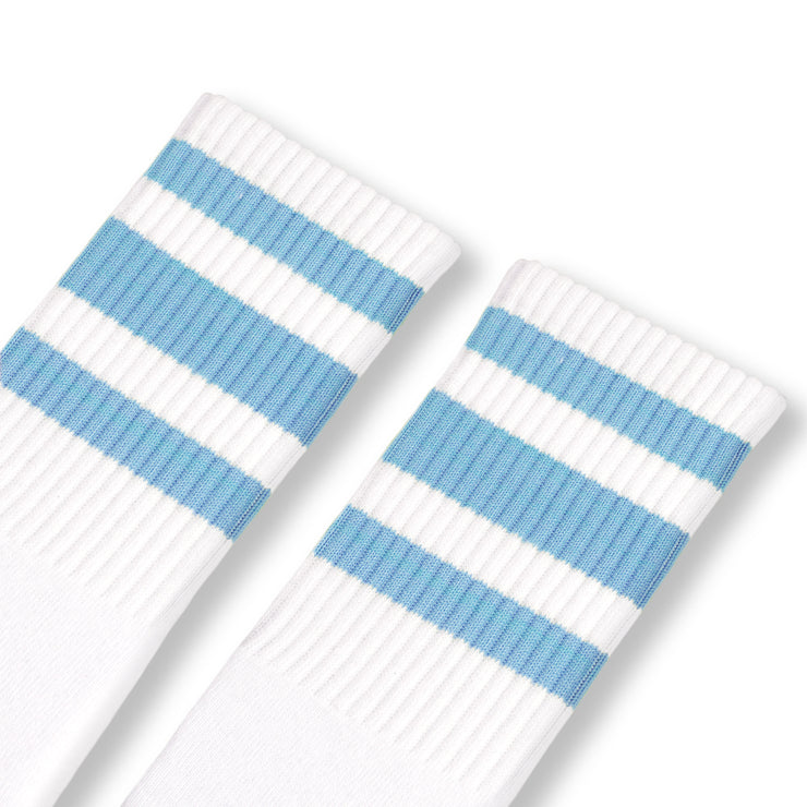 White w/ carolina blue stripes