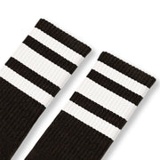 Black w/ white stripes