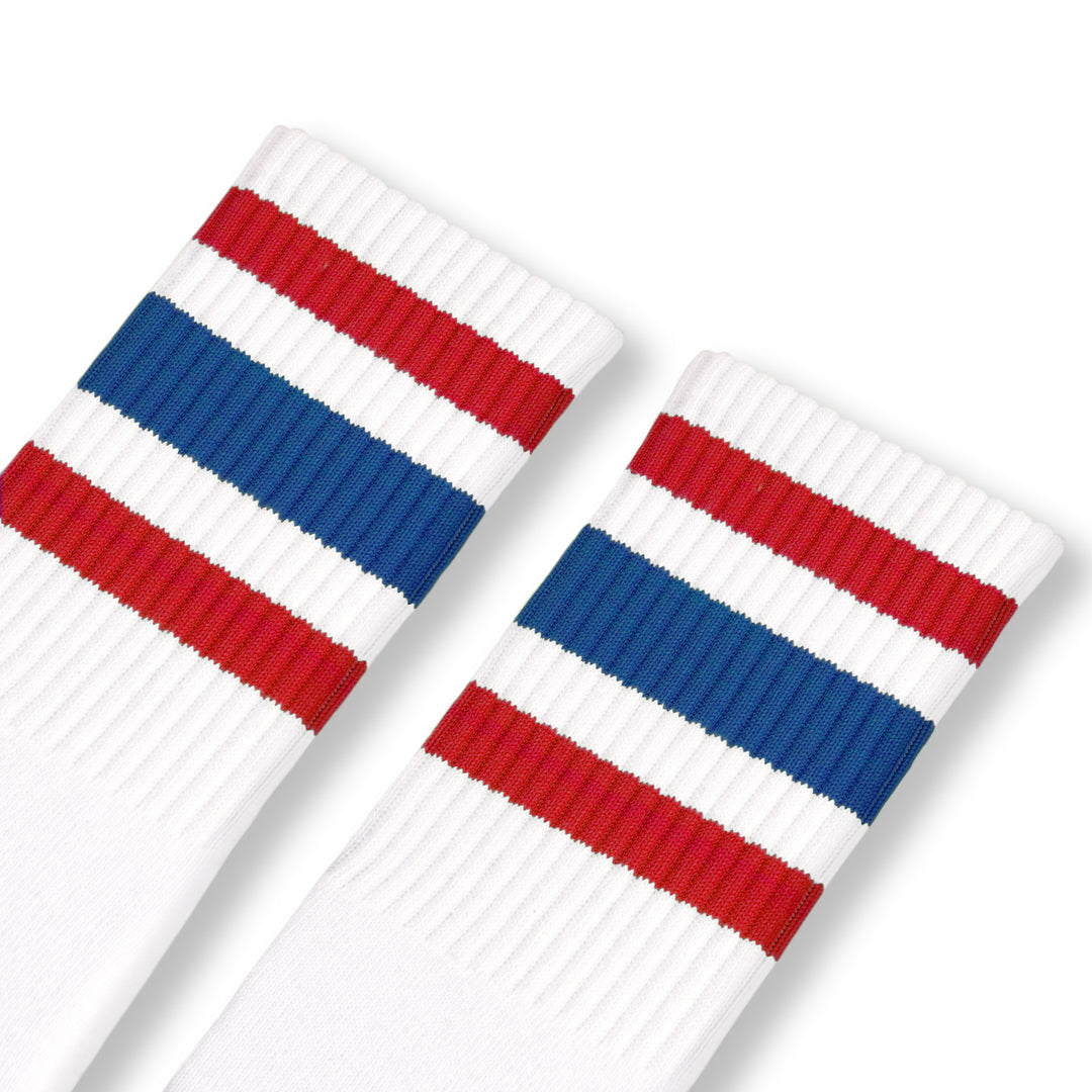 Great American Made Socks! Blue and Red  style is called All American Socks. 100% Made in USA!